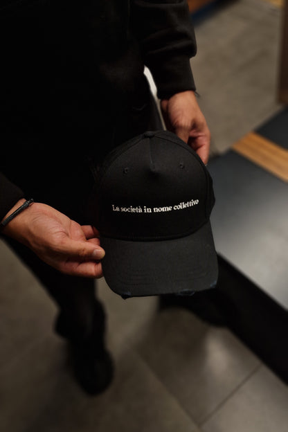 SOCIETÀ CAP - MIDNIGHT BLACK